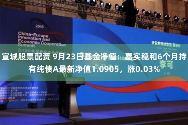 宣城股票配资 9月23日基金净值：嘉实稳和6个月持有纯债A最新净值1.0905，涨0.03%